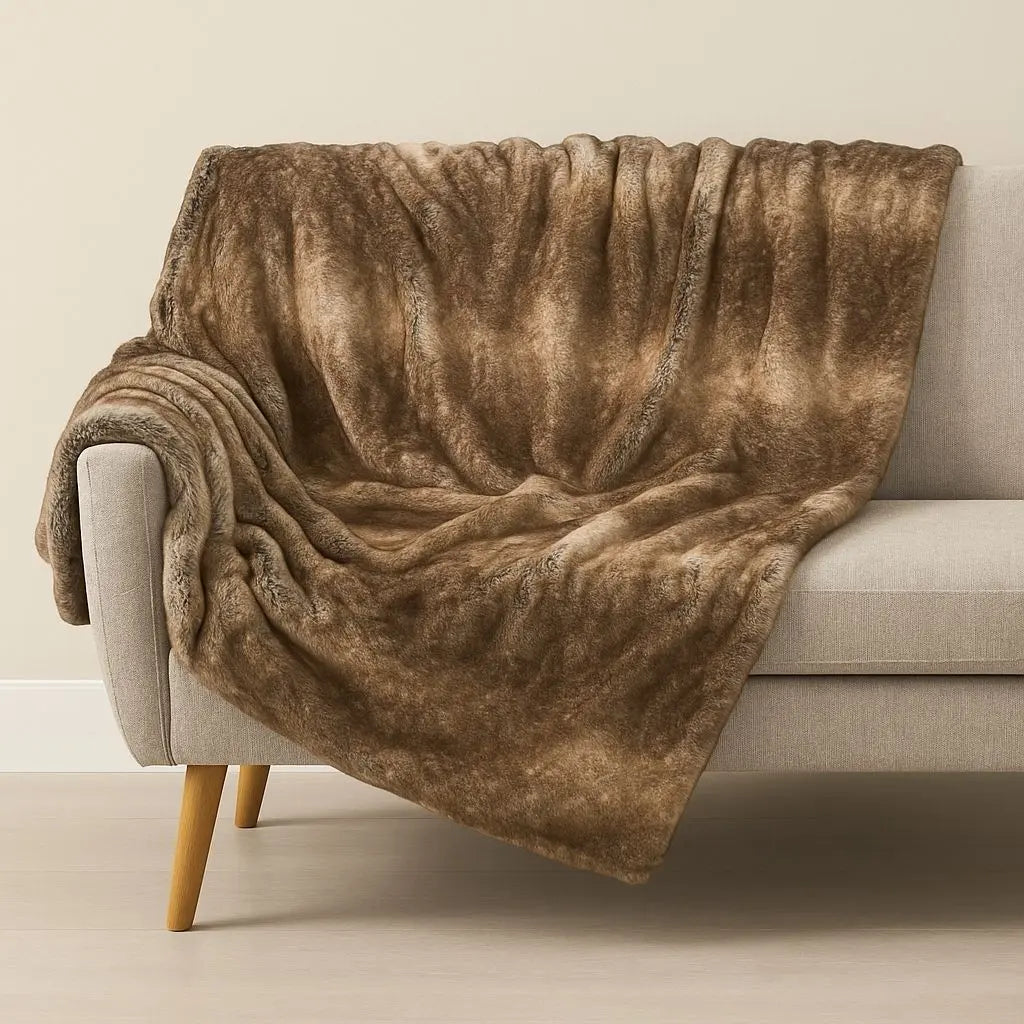 Clara Faux Fur Throw Blanket