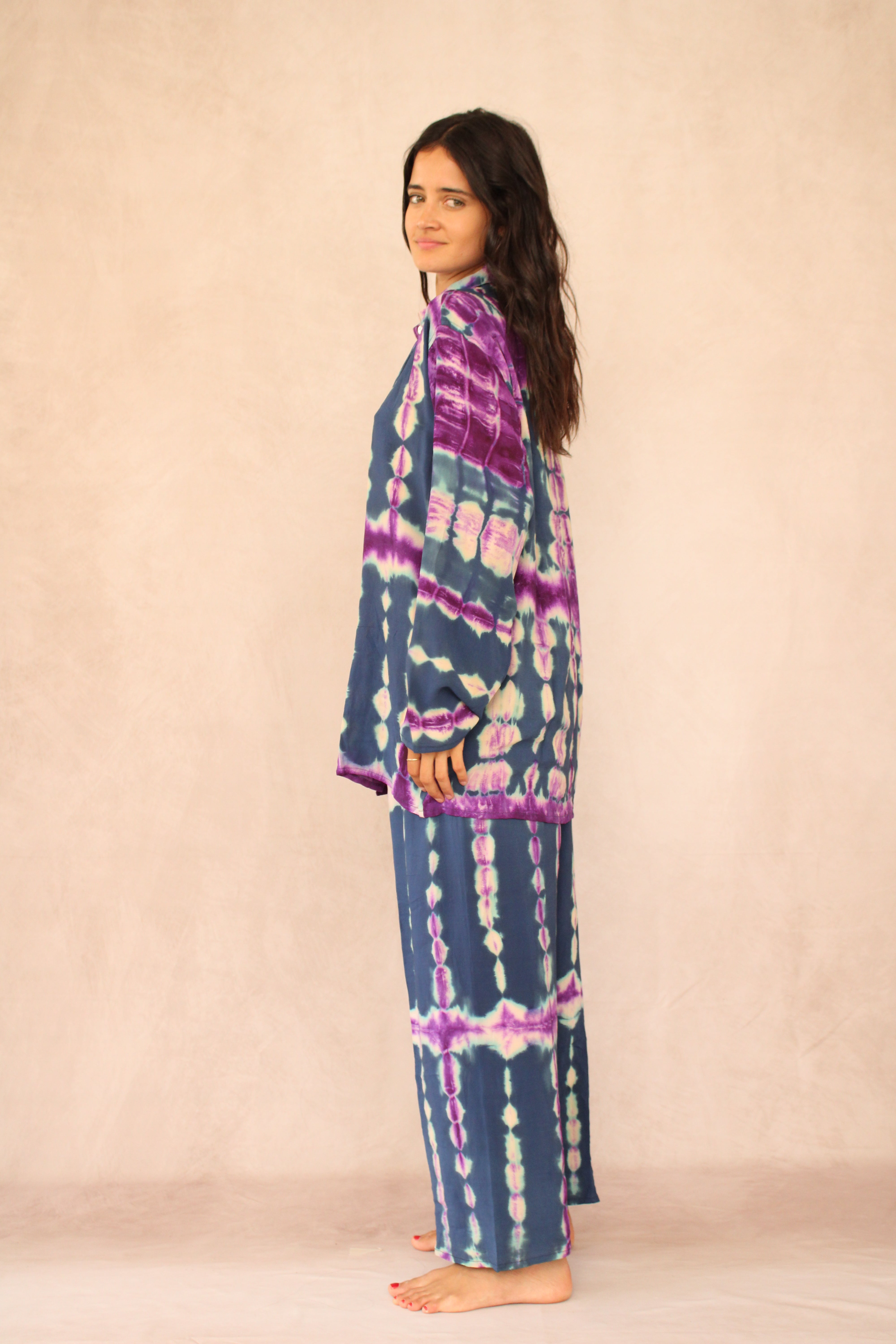 SHIBORI SILK SET
