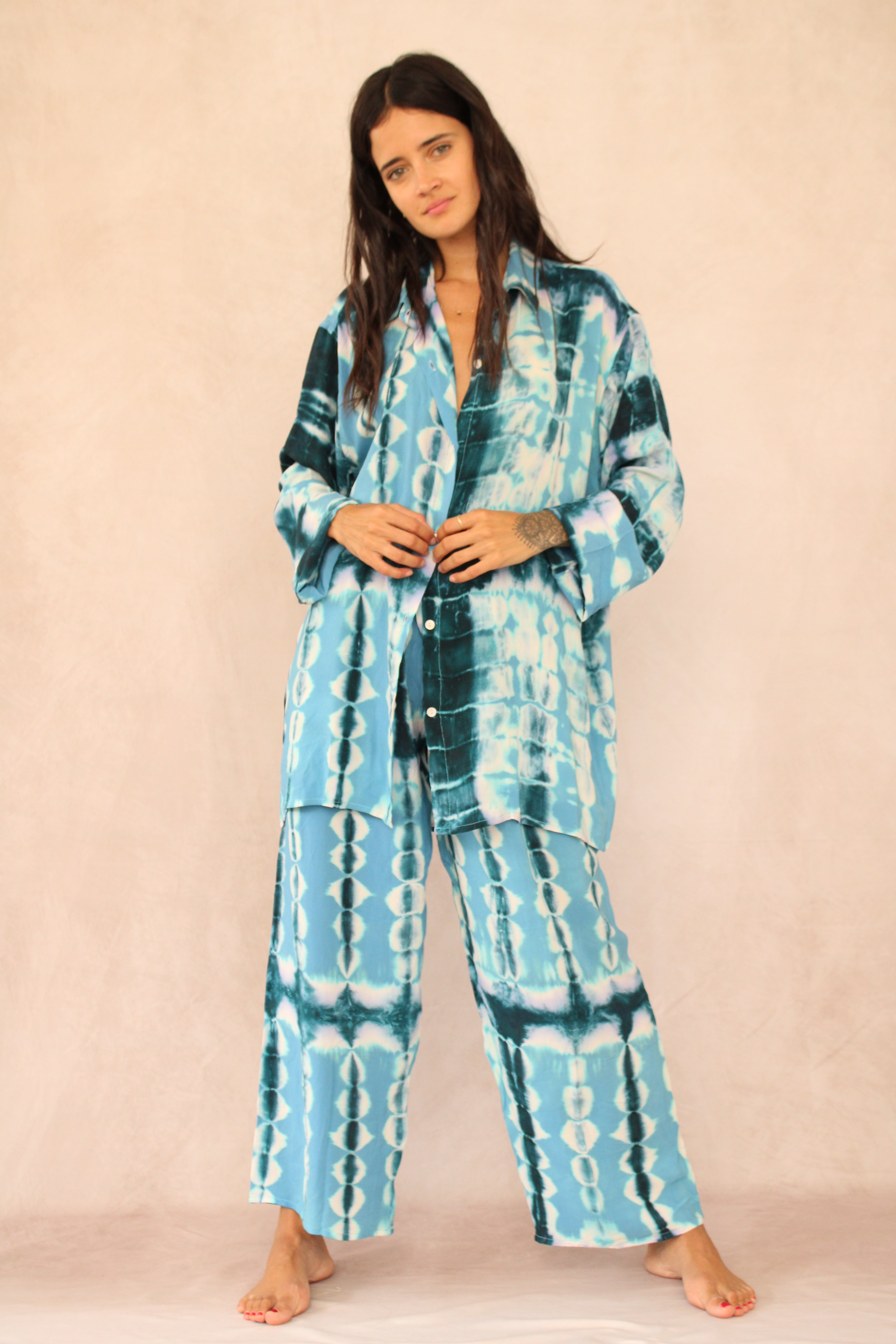 SHIBORI SILK SET