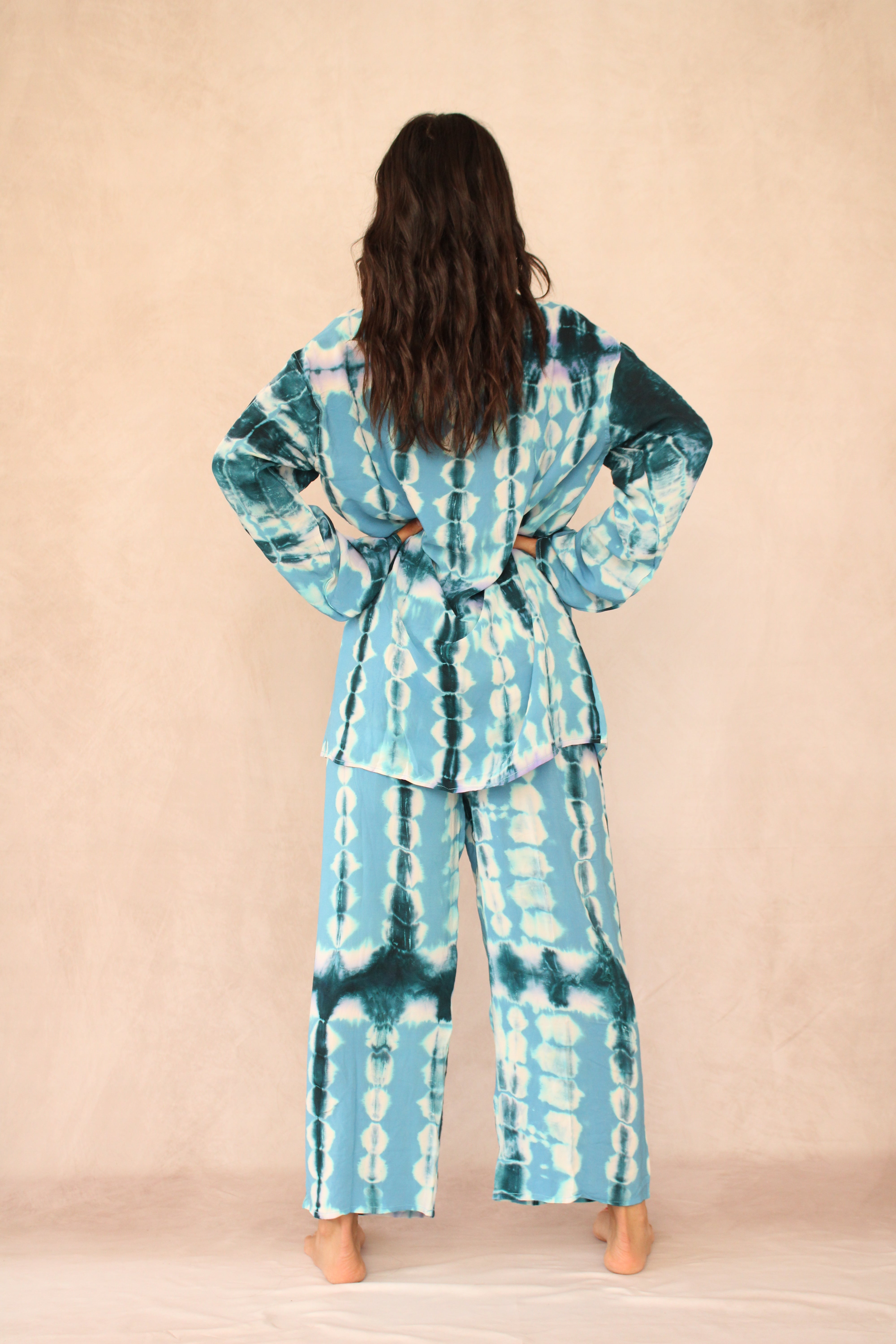 SHIBORI SILK SET