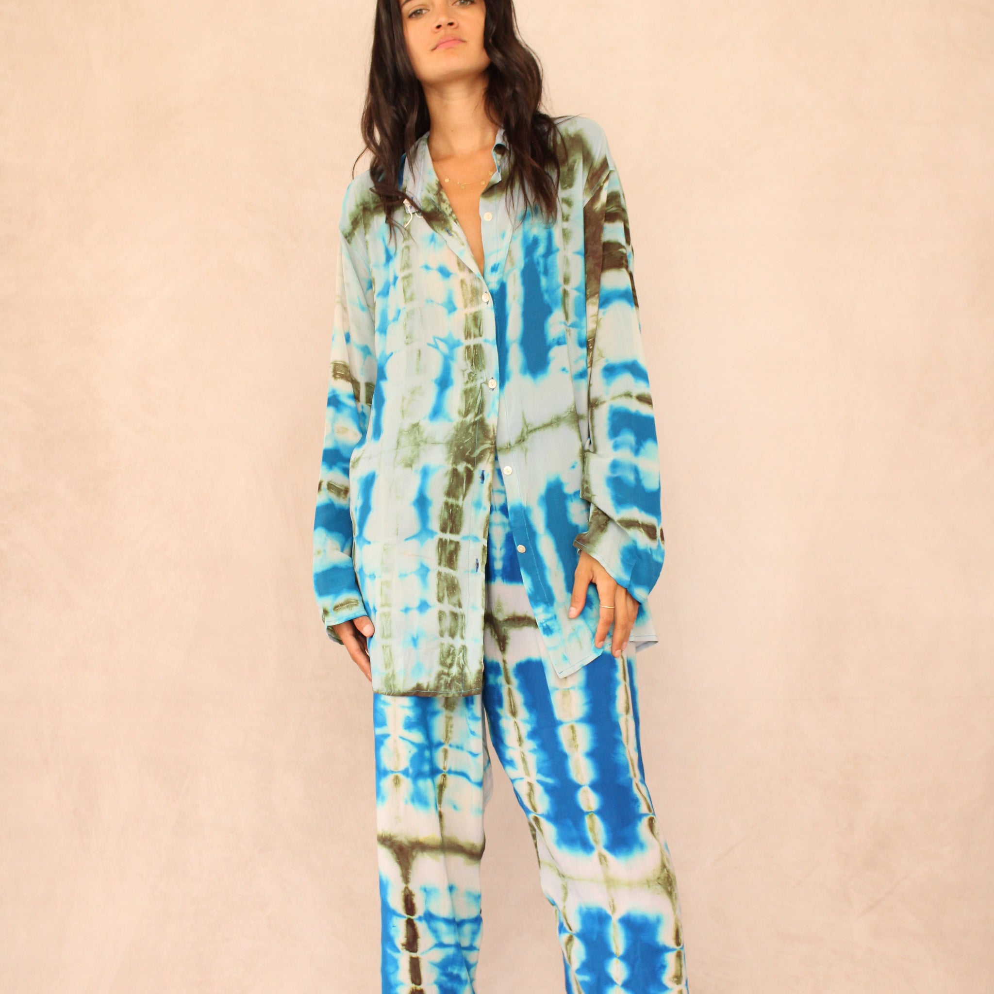 SHIBORI SILK SET