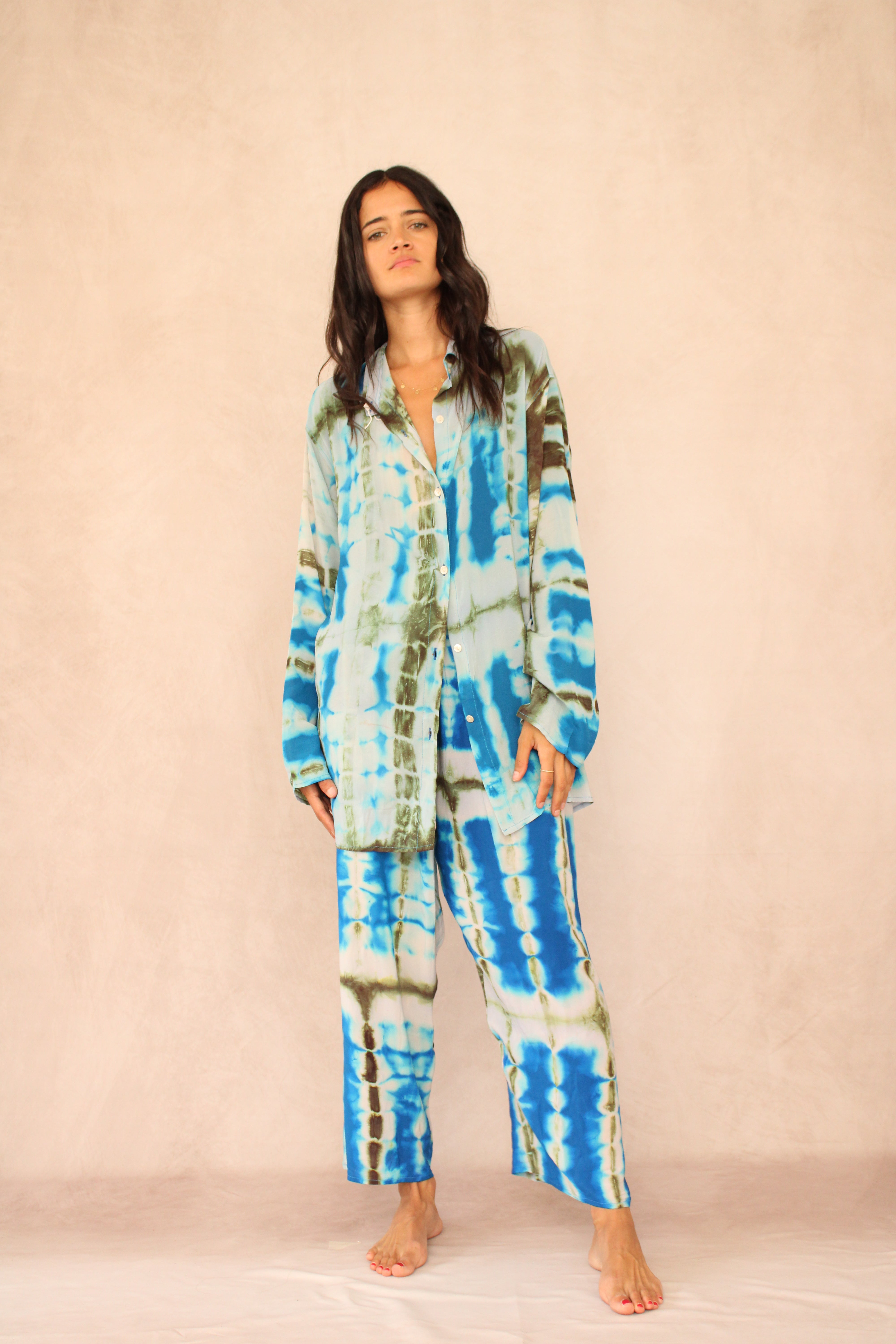 SHIBORI SILK SET