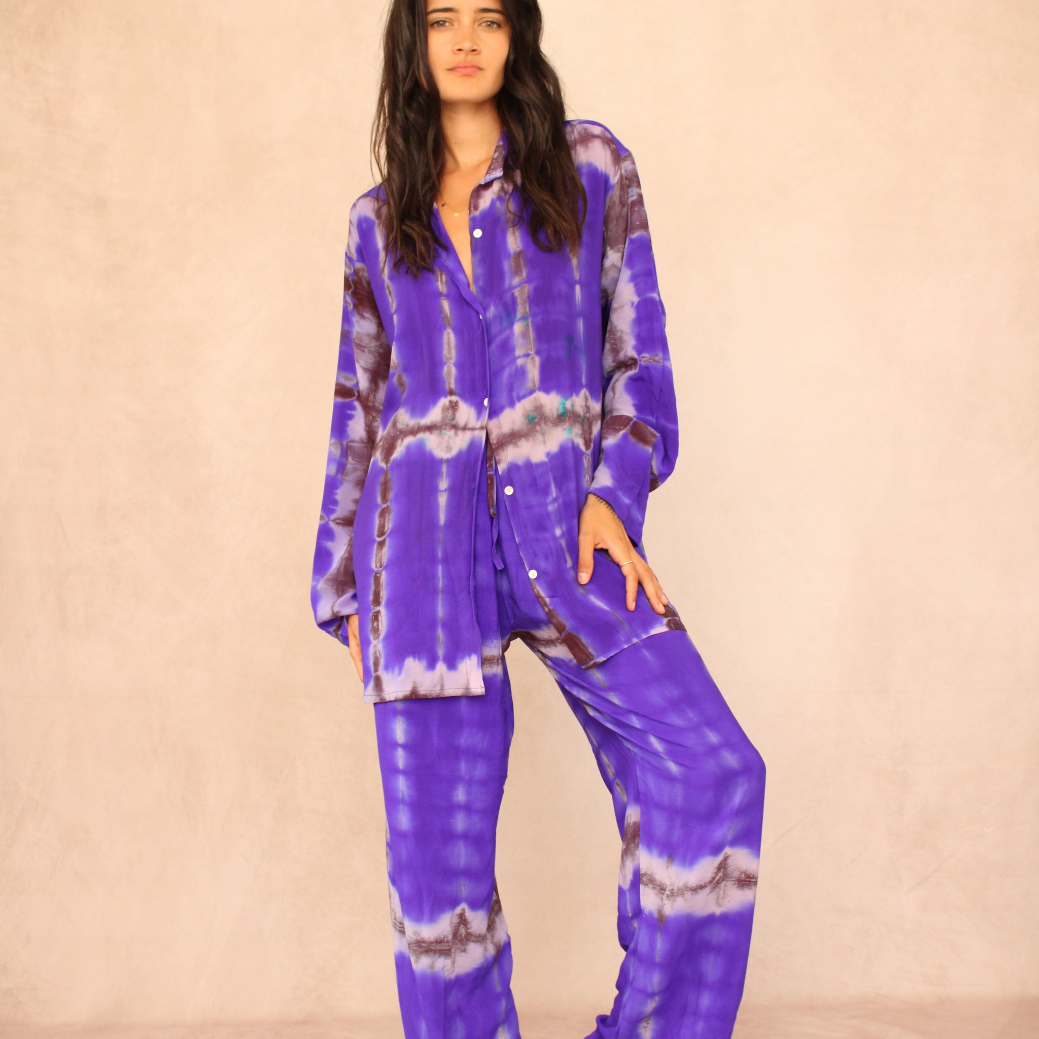 SHIBORI SILK SET