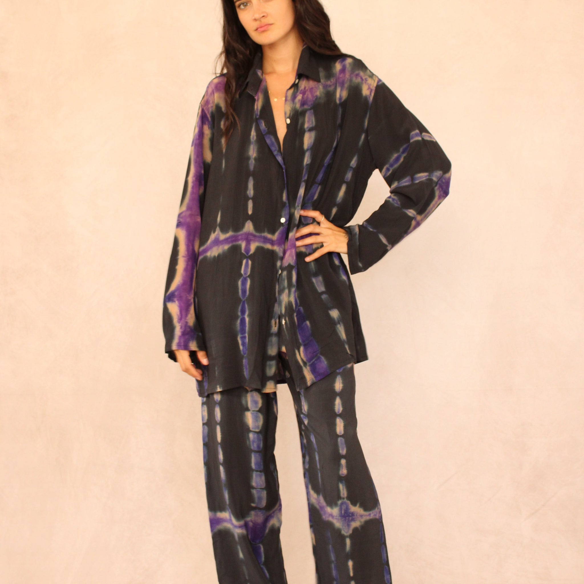 SHIBORI SILK SET