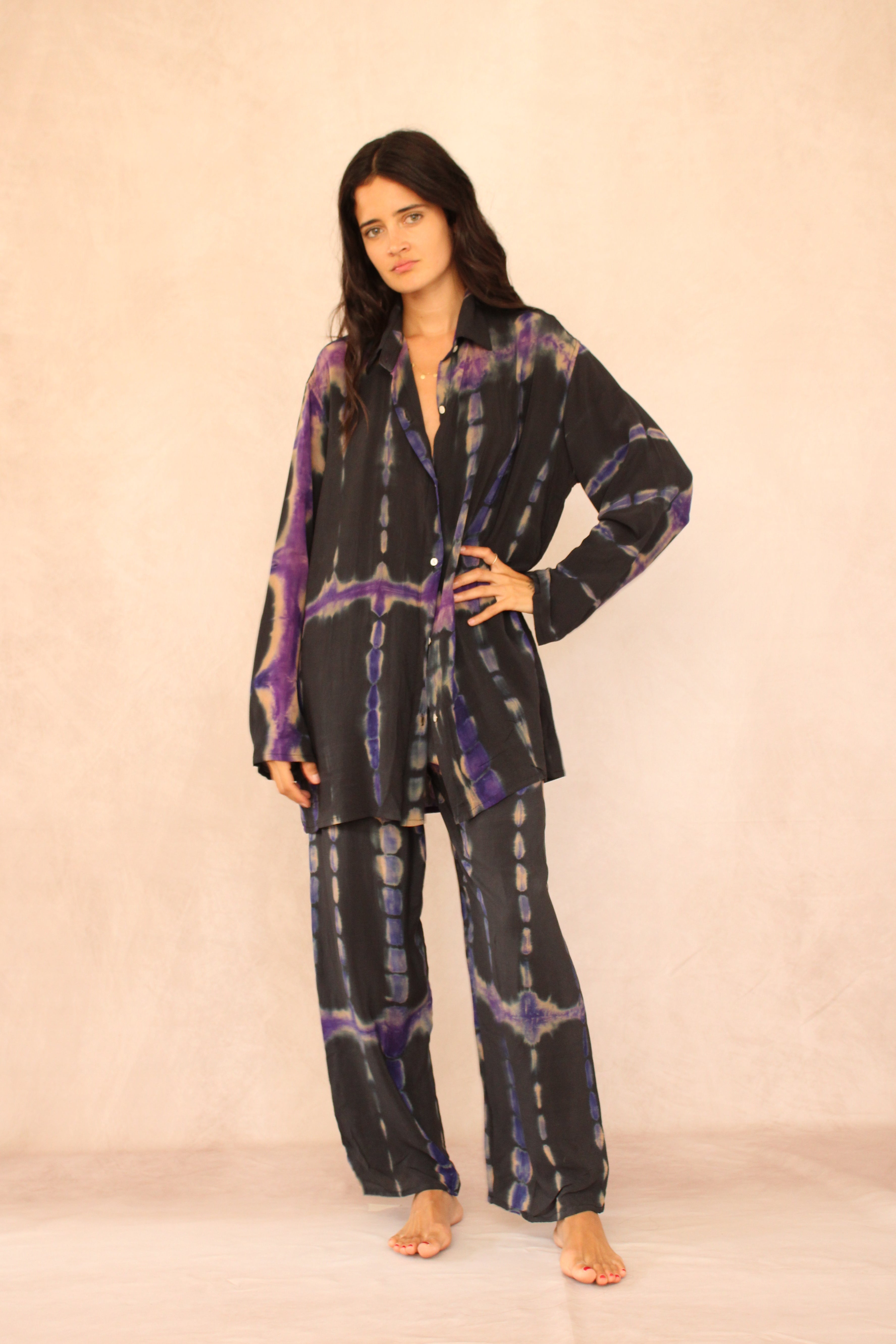 SHIBORI SILK SET