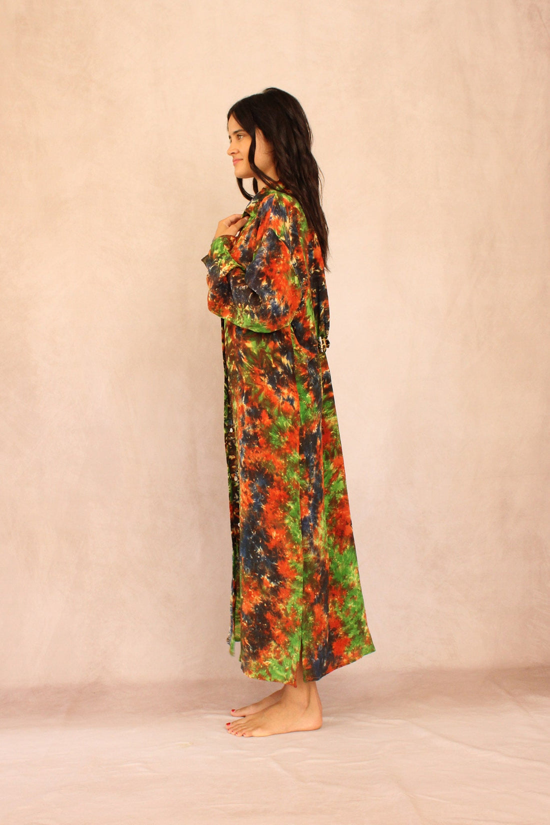 CALIFORNIA SILK SHIRT DRESS