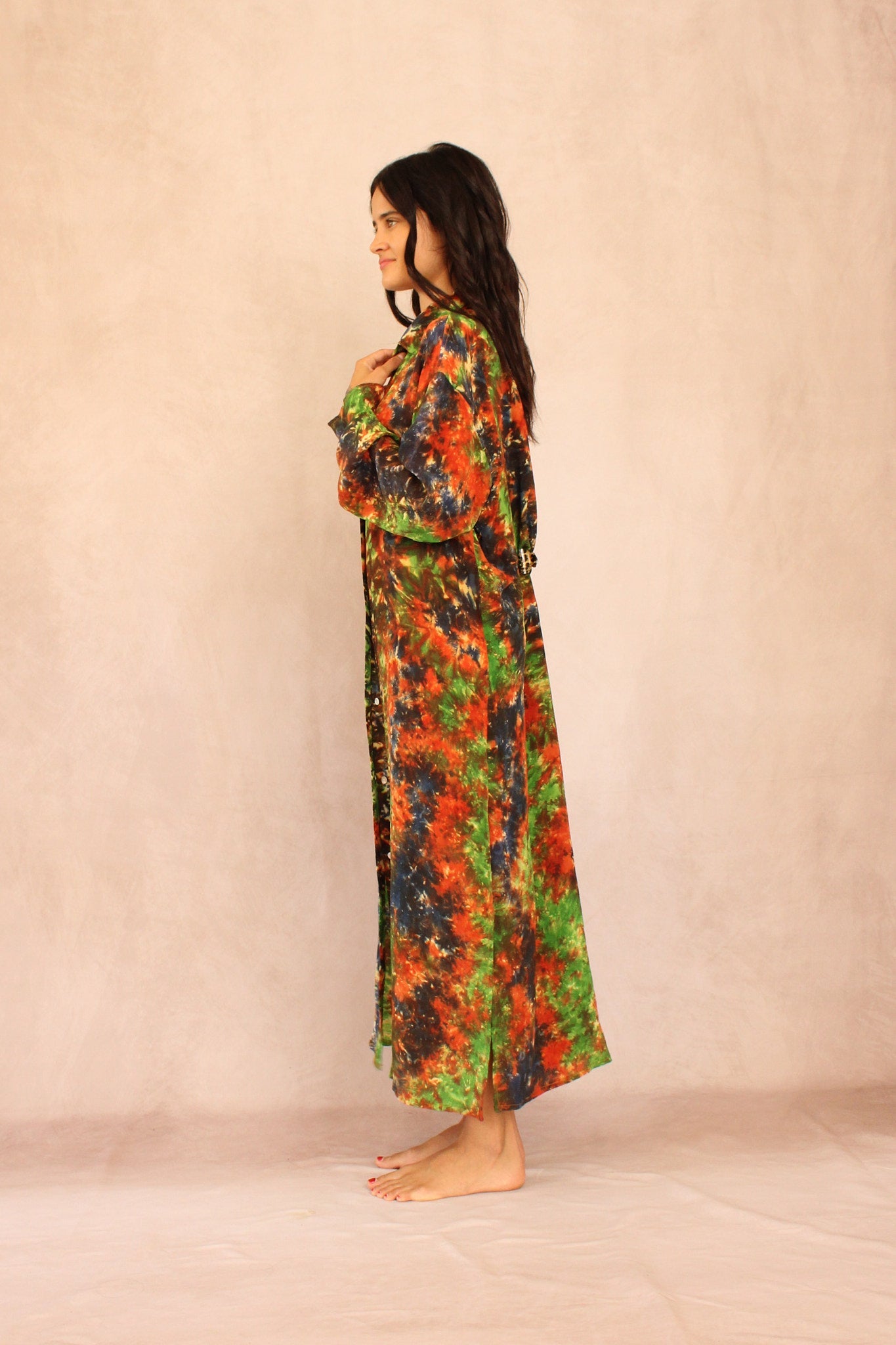 CALIFORNIA SILK SHIRT DRESS