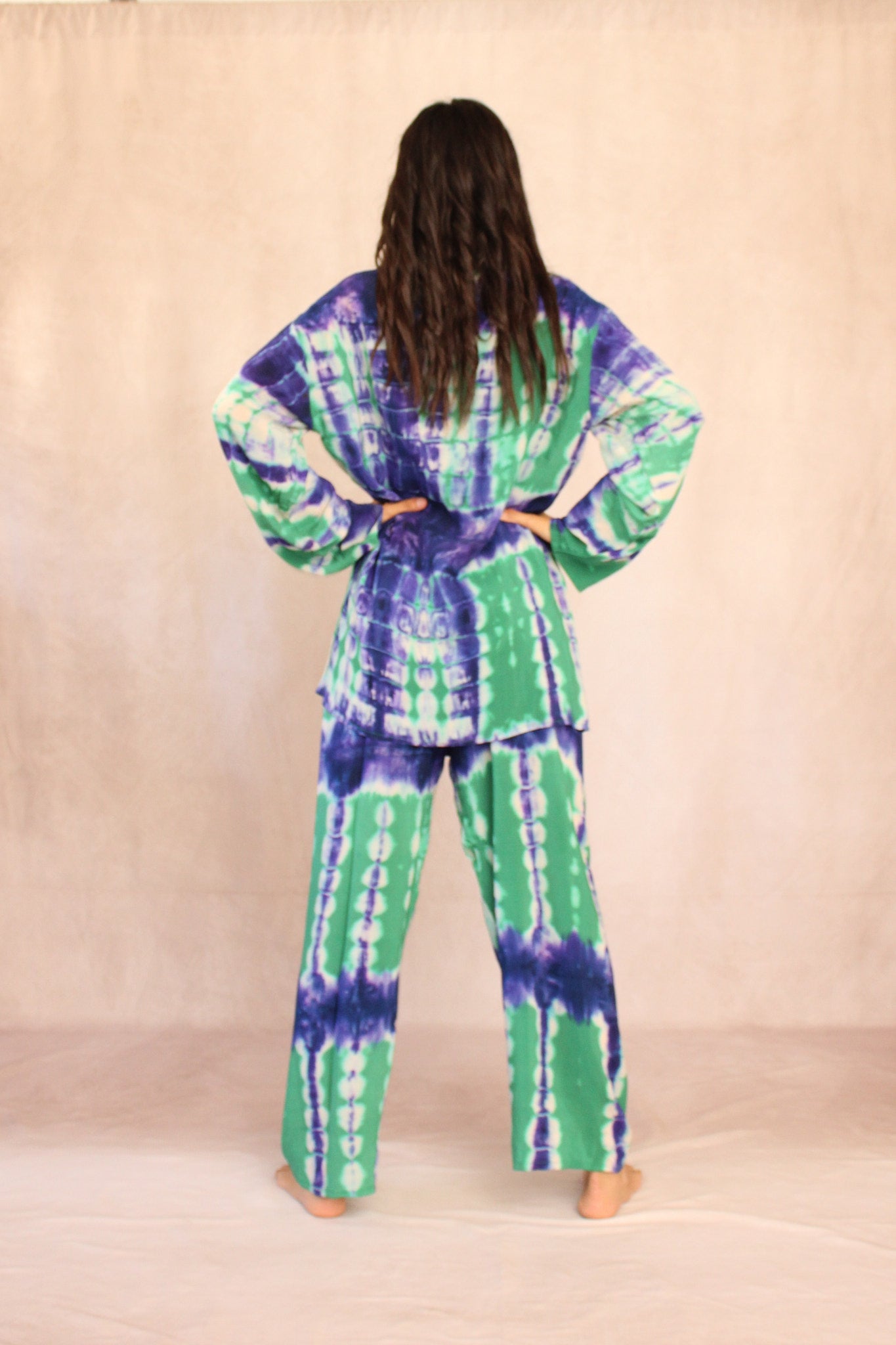 SHIBORI SILK SET