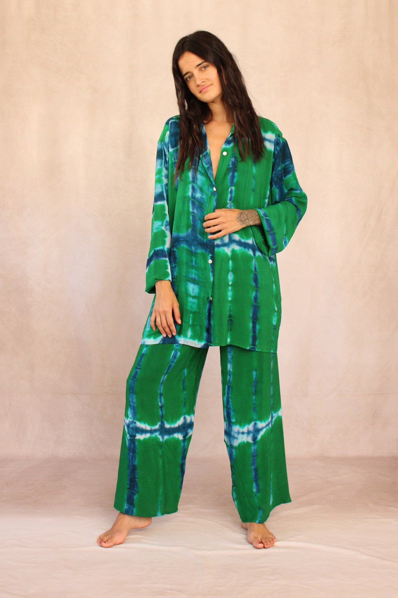 SHIBORI SILK SET