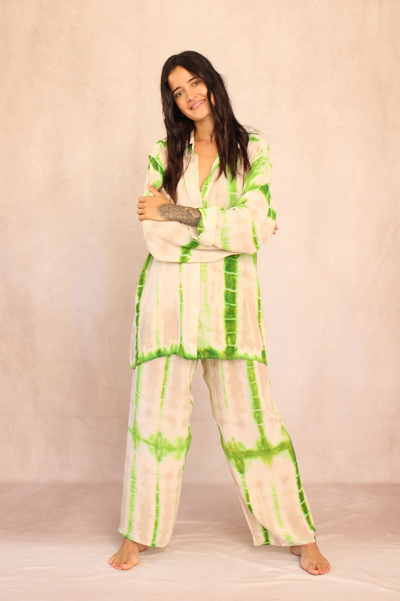 SHIBORI SILK SET