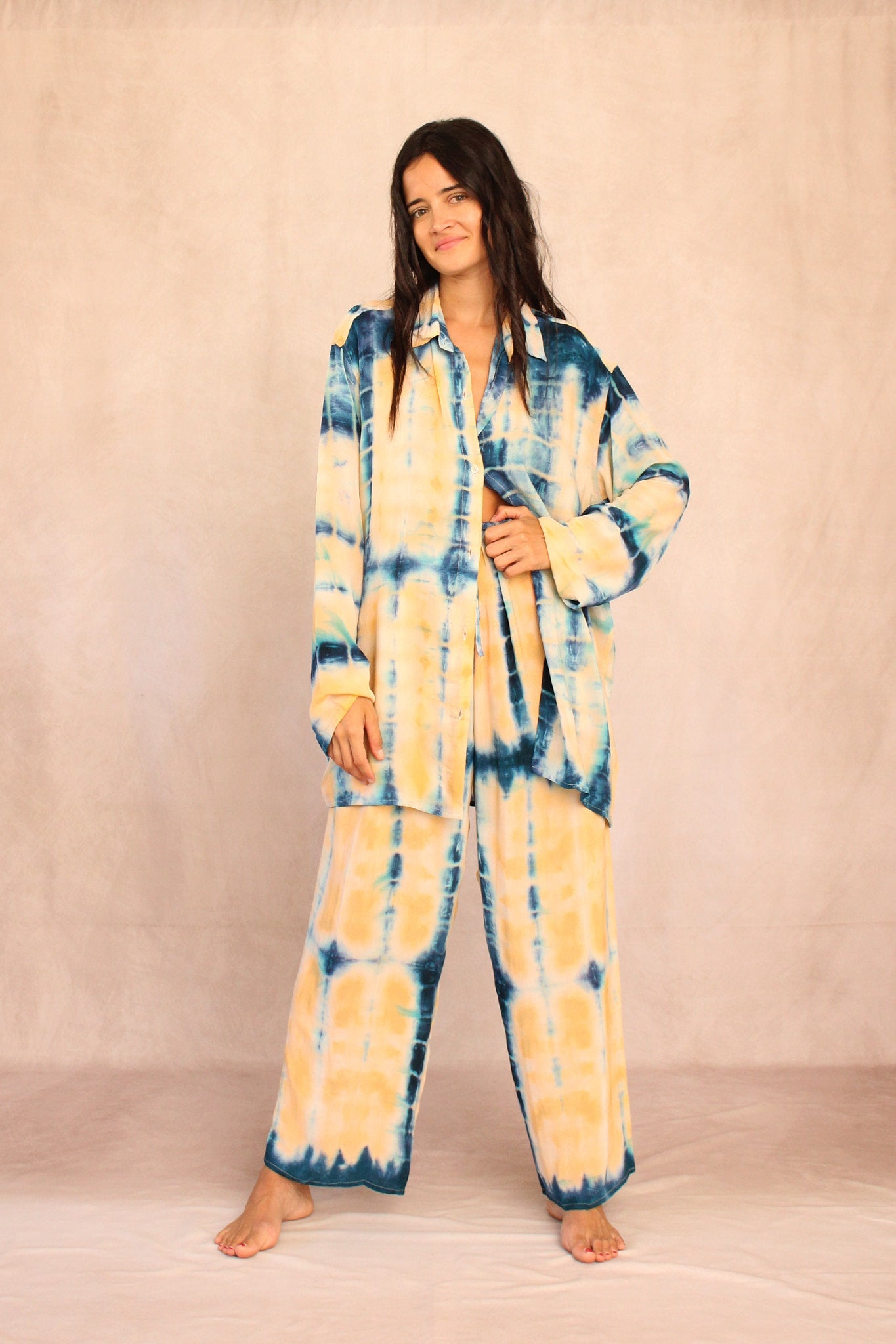 SHIBORI SILK SET