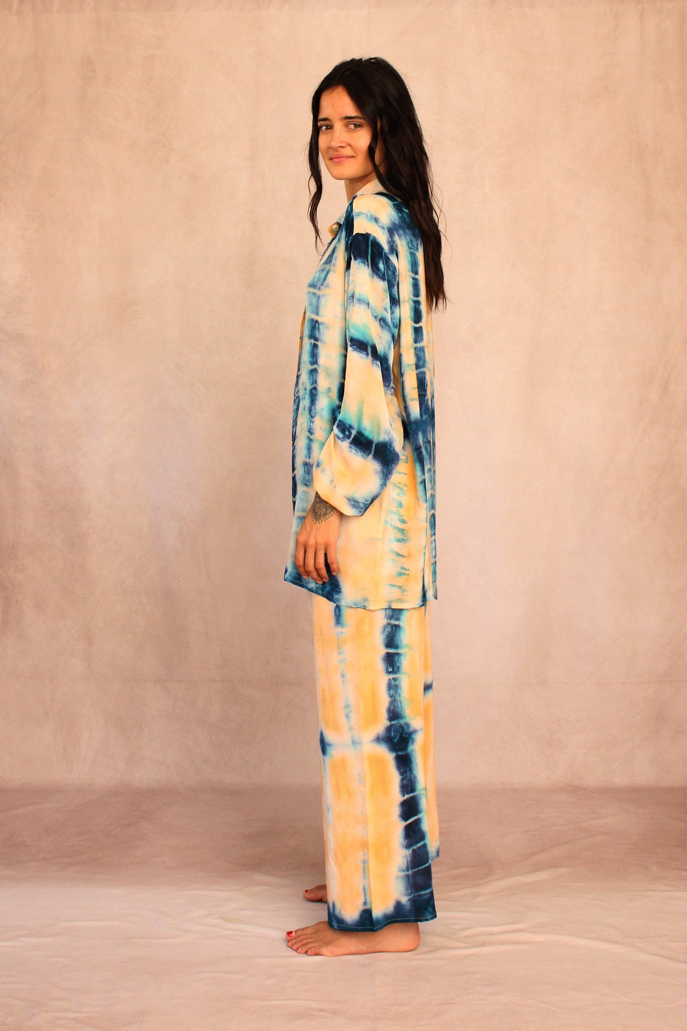 SHIBORI SILK SET