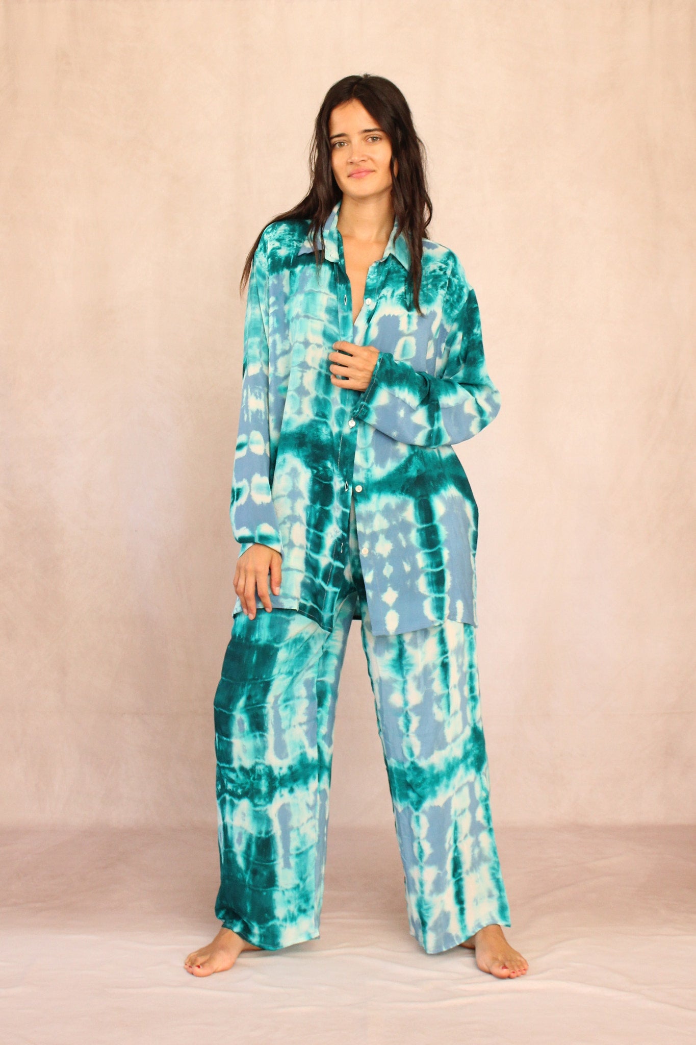 SHIBORI SILK SET