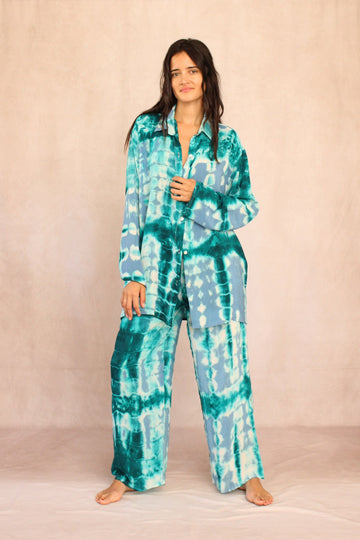 SHIBORI SILK SET