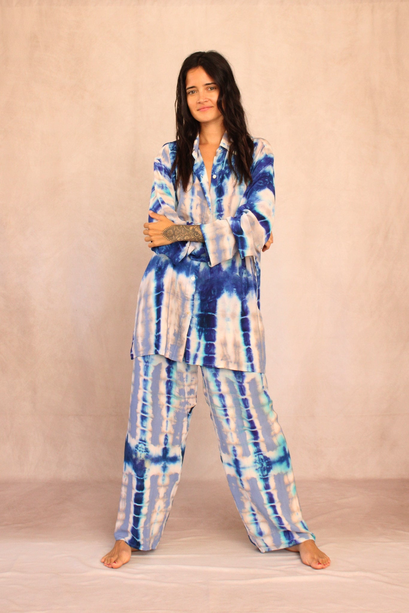 SHIBORI SILK SET