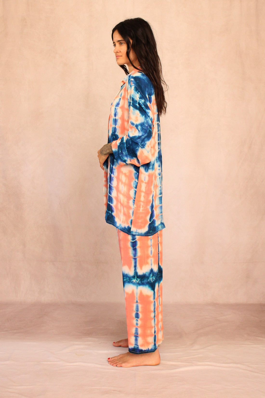 SHIBORI SILK SET