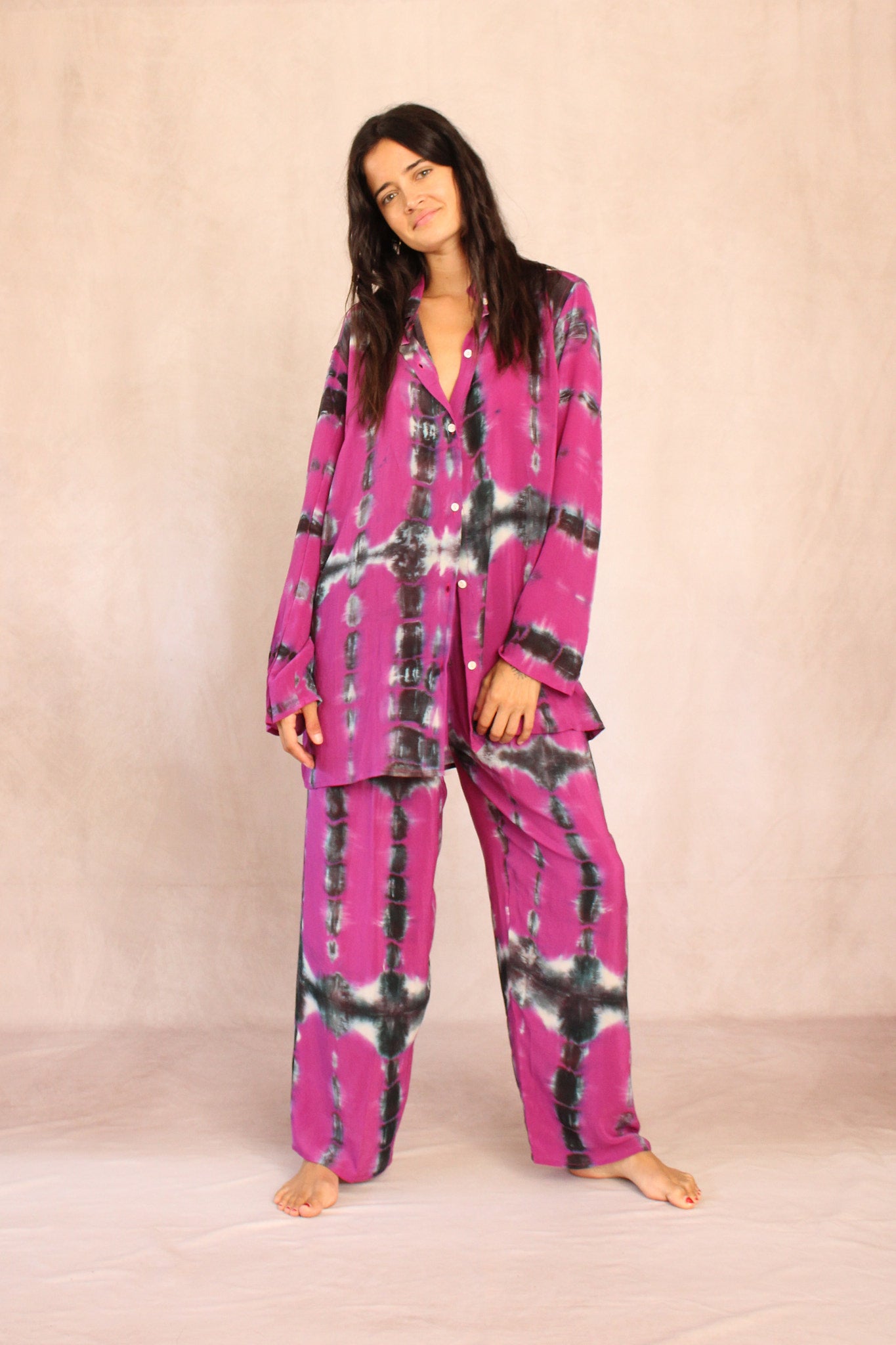 SHIBORI SILK SET