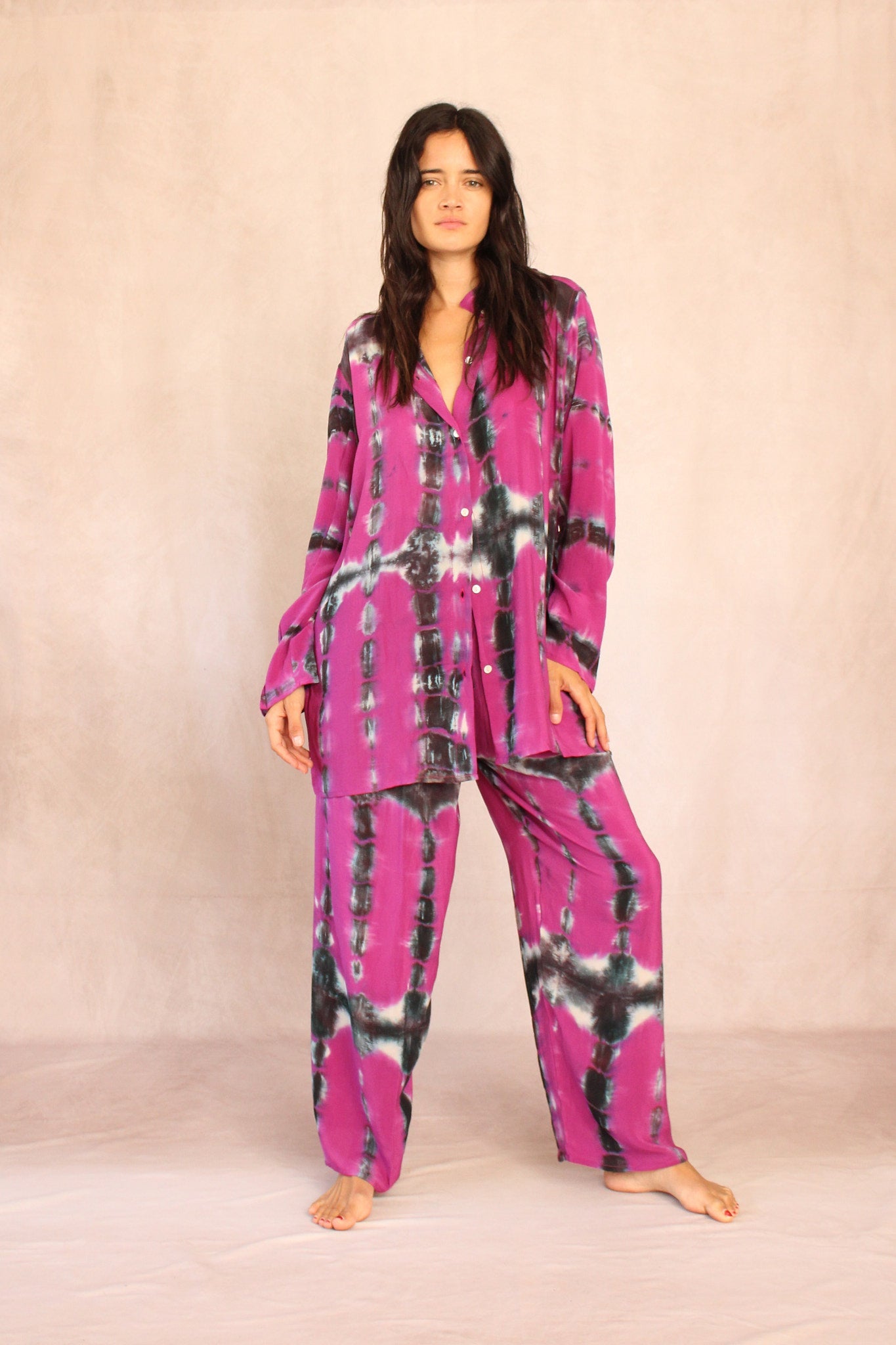 SHIBORI SILK SET