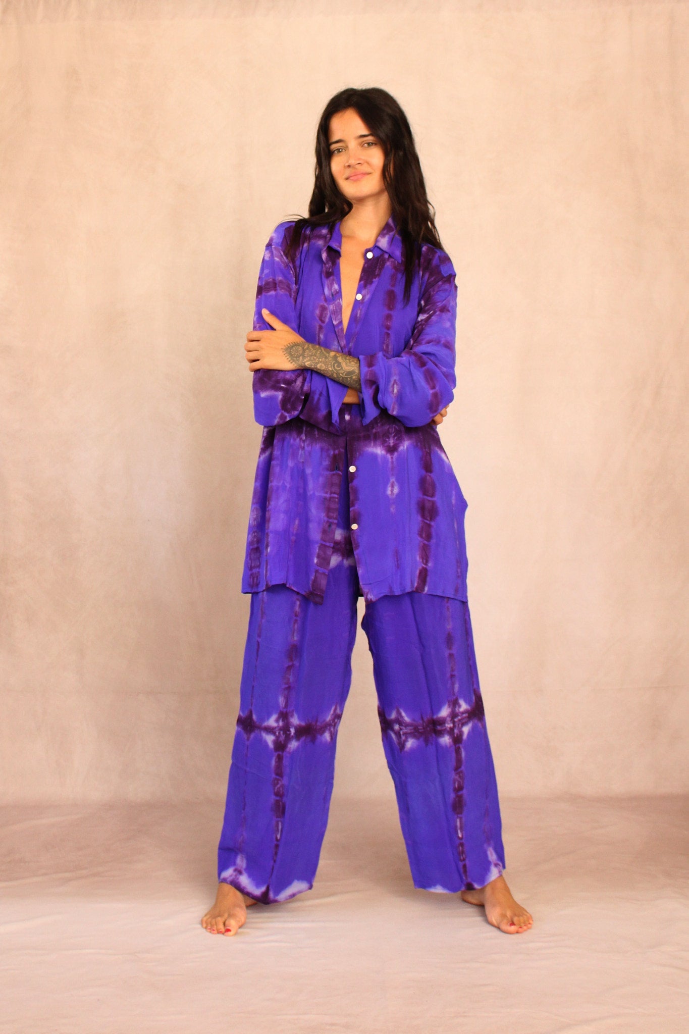 SHIBORI SILK SET