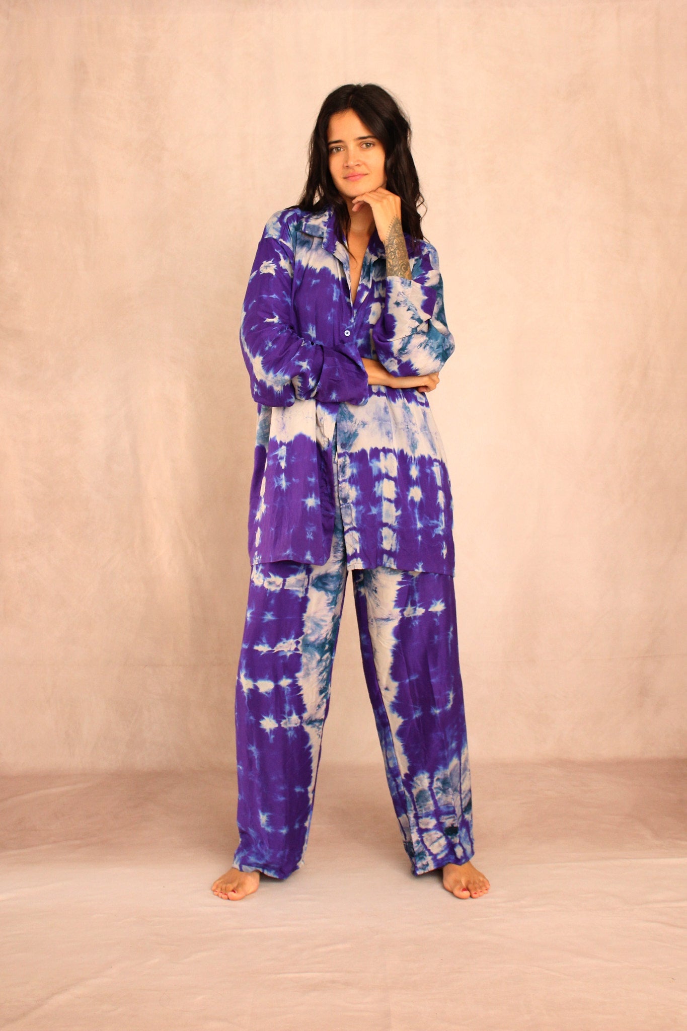 SHIBORI SILK SET