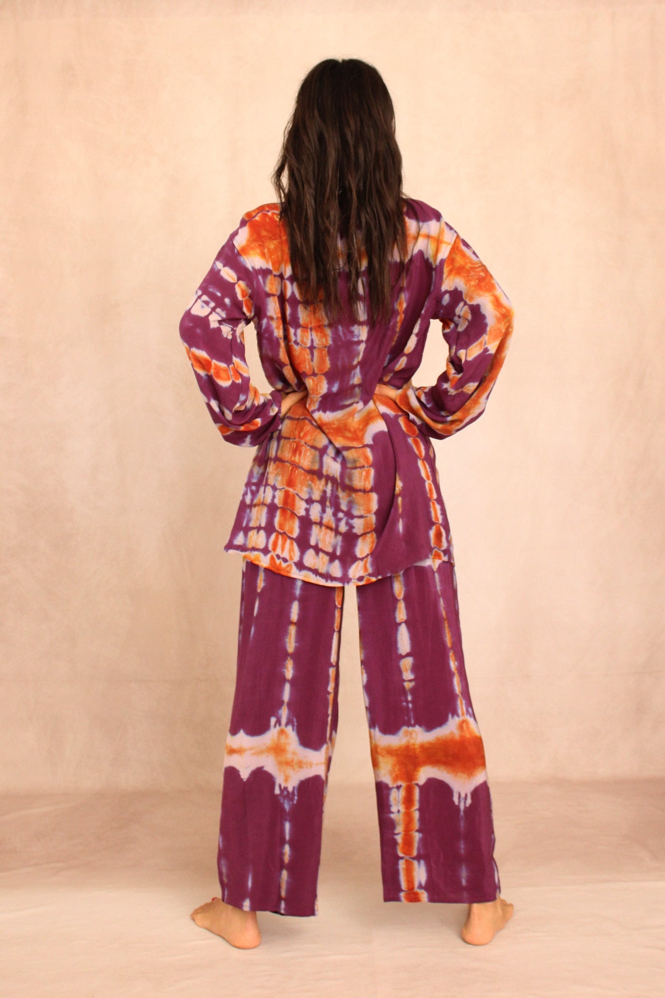 SHIBORI SILK SET