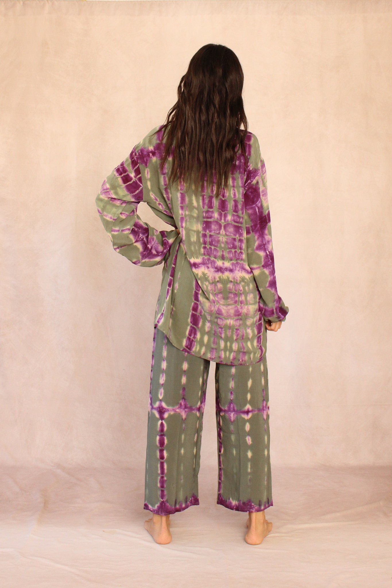 SHIBORI SILK SET