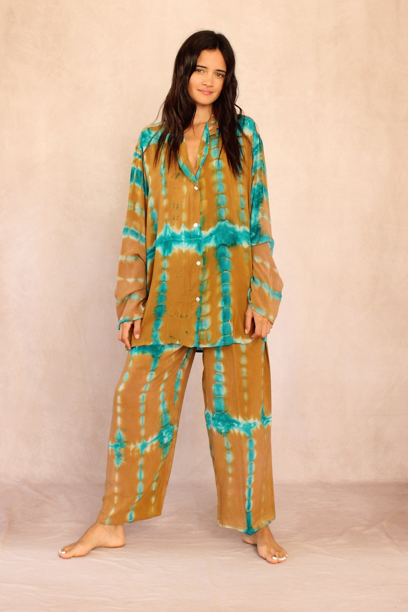 SHIBORI SILK SET