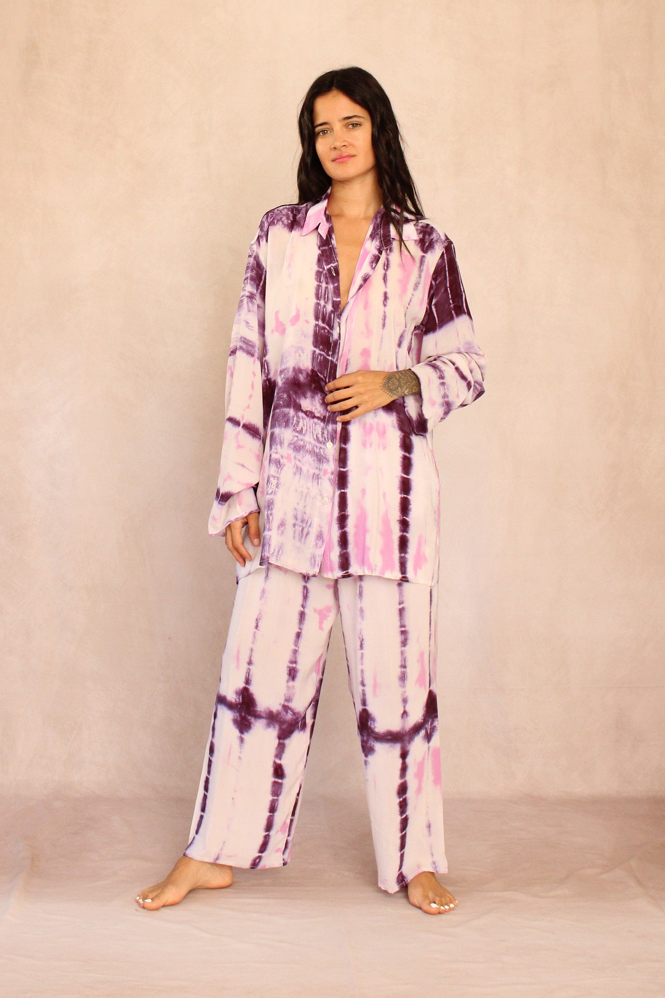 SHIBORI SILK SET