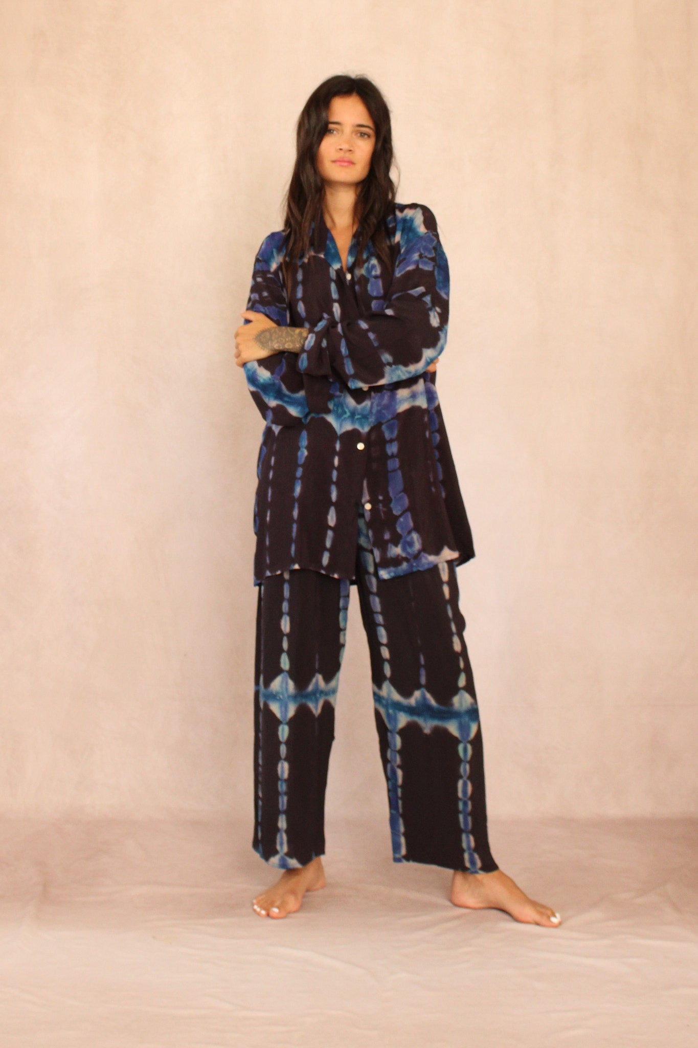 SHIBORI SILK SET