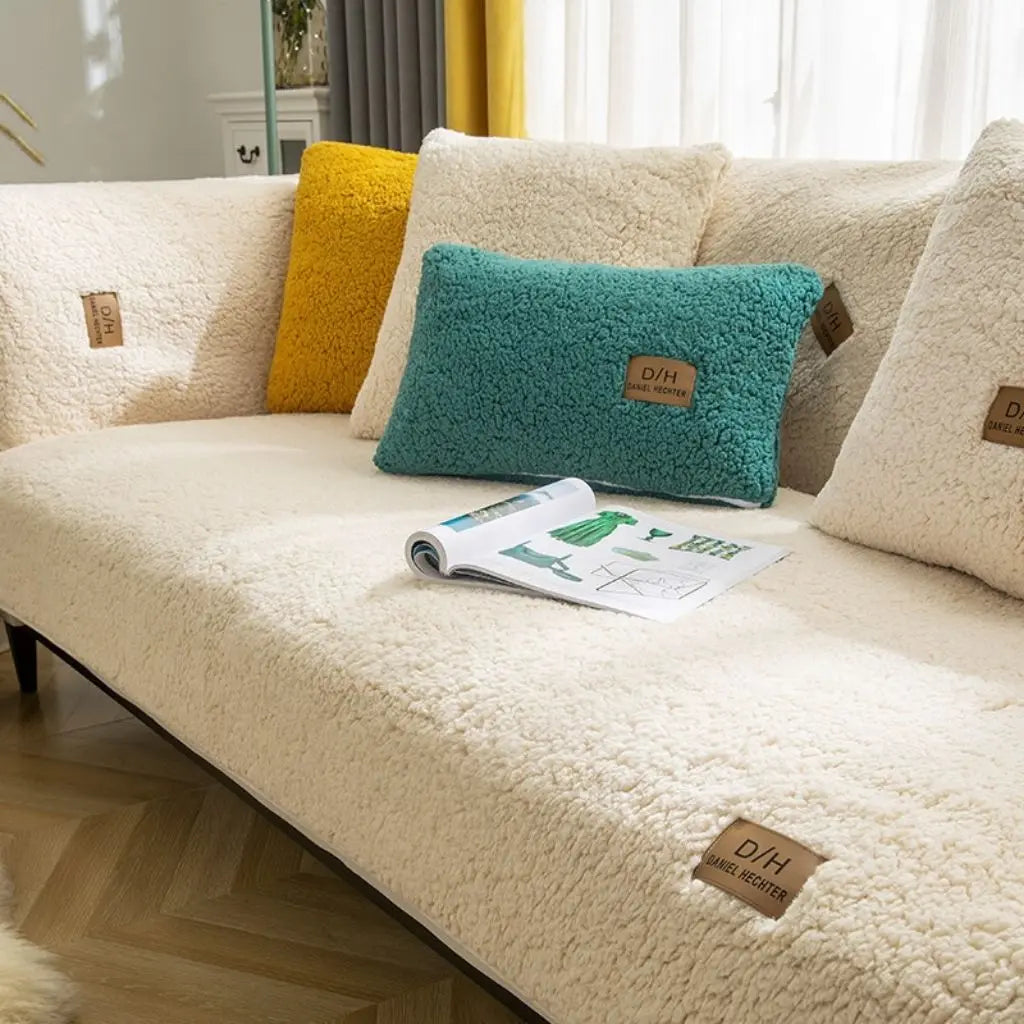 Harlow Anti-Slip Lamb Wool Sofa Covers
